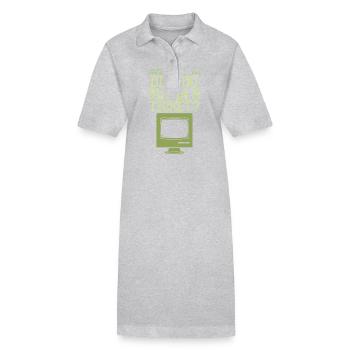DID YOU PUT IN A TICKET - Stanley/Stella PAIGER Organic Women’s Polo Dress - heather grey - Front