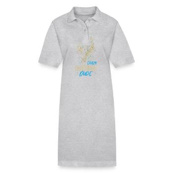 Saxophone Crazy Saxophone Dude - Stanley/Stella Frauen Bio-Polokleid PAIGER - Grau meliert - Vorne