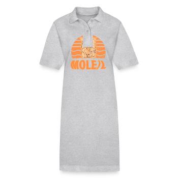 Maulwurf - Stanley/Stella Frauen Bio-Polokleid PAIGER - Grau meliert - Vorne