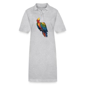 Aras Ara - Stanley/Stella Frauen Bio-Polokleid PAIGER - Grau meliert - Vorne