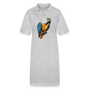 Aras Ara - Stanley/Stella Frauen Bio-Polokleid PAIGER - Grau meliert - Vorne