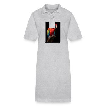 Aras Ara - Stanley/Stella Frauen Bio-Polokleid PAIGER - Grau meliert - Vorne