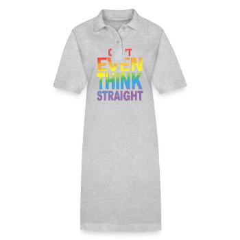 Pride LGBTQ Pride Regenbogen Pride Gay Pride Lgbtq - Stanley/Stella Frauen Bio-Polokleid PAIGER - Grau meliert - Vorne