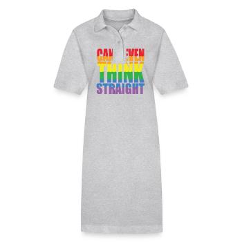 Pride LGBTQ Pride Regenbogen Pride Gay Pride Lgbtq - Stanley/Stella Frauen Bio-Polokleid PAIGER - Grau meliert - Vorne
