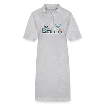 Ciao Bella - Stanley/Stella Frauen Bio-Polokleid PAIGER - Grau meliert - Vorne