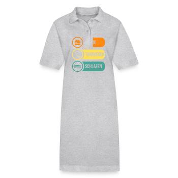 Joueurs de hockey sur glace Hockey sur glace - Robe polo bio PAIGER Stanley/Stella Femme - gris chiné - Devant