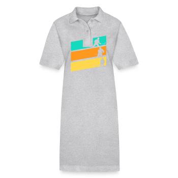 Joueurs de hockey sur glace Hockey sur glace - Robe polo bio PAIGER Stanley/Stella Femme - gris chiné - Devant