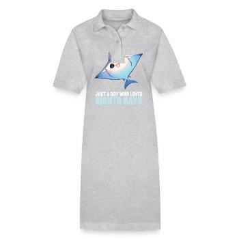Raies manta Raies manta - Robe polo bio PAIGER Stanley/Stella Femme - gris chiné - Devant
