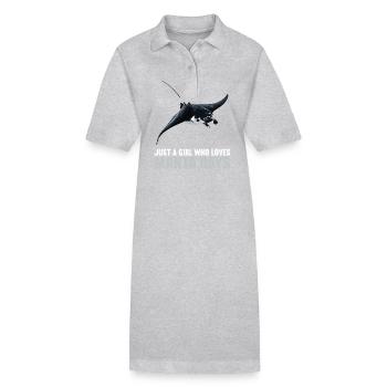 Raies manta Raies manta - Robe polo bio PAIGER Stanley/Stella Femme - gris chiné - Devant