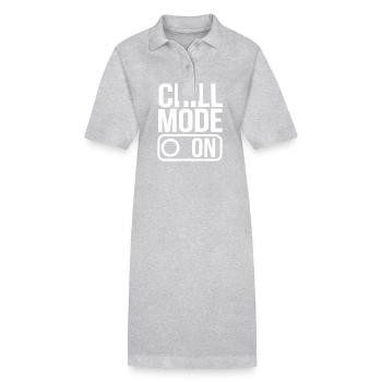 Chill Mode On Relaxation Fashion for Every Occasion - Stanley/Stella PAIGER Organic Women’s Polo Dress - heather grey - Front