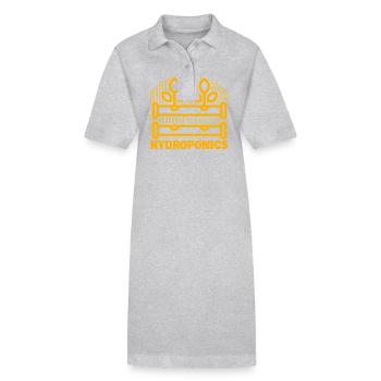Culture hydroponique - Robe polo bio PAIGER Stanley/Stella Femme - gris chiné - Devant