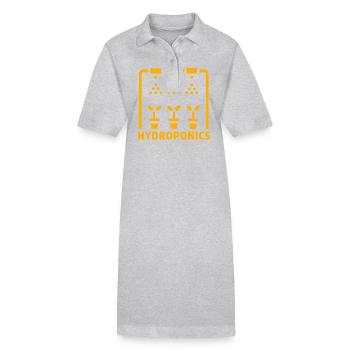 Culture hydroponique - Robe polo bio PAIGER Stanley/Stella Femme - gris chiné - Devant