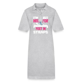 Pilates ici pour les pieds en bretelles - Robe polo bio PAIGER Stanley/Stella Femme - gris chiné - Devant