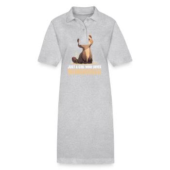 La mangouste de mangouste - Robe polo bio PAIGER Stanley/Stella Femme - gris chiné - Devant