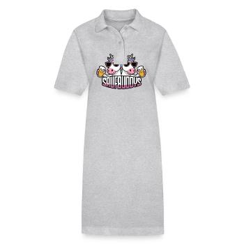 Booze Buddy Booze Buddies Drink Beer Alcohol Party A - Stanley/Stella PAIGER Organic Women’s Polo Dress - heather grey - Front