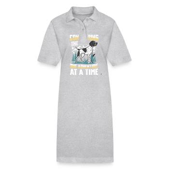 Eroberung Der Wildnis Ein Abenteuer Nach Dem - Stanley/Stella Frauen Bio-Polokleid PAIGER - Grau meliert - Vorne