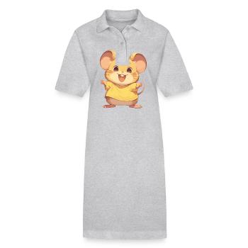 Mäuse Maus - Stanley/Stella Frauen Bio-Polokleid PAIGER - Grau meliert - Vorne