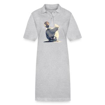 Mäuse Maus - Stanley/Stella Frauen Bio-Polokleid PAIGER - Grau meliert - Vorne