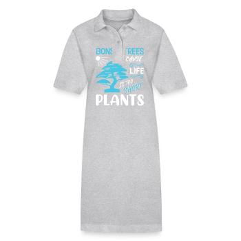 Bonsai Tree - Stanley/Stella Frauen Bio-Polokleid PAIGER - Grau meliert - Vorne