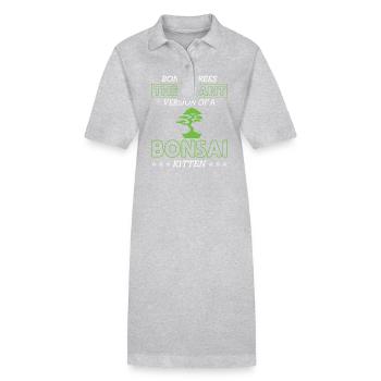 Bonsai Tree - Stanley/Stella Frauen Bio-Polokleid PAIGER - Grau meliert - Vorne