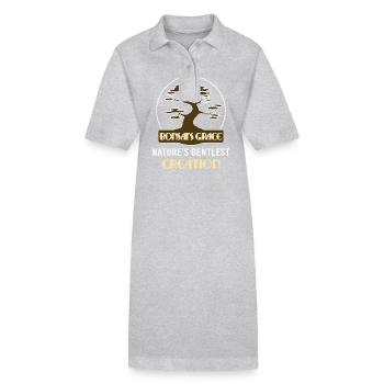 Bonsai Tree - Stanley/Stella Frauen Bio-Polokleid PAIGER - Grau meliert - Vorne