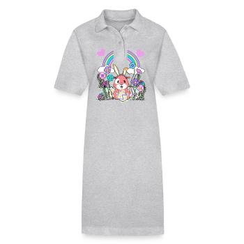 Ostern - Stanley/Stella Frauen Bio-Polokleid PAIGER - Grau meliert - Vorne