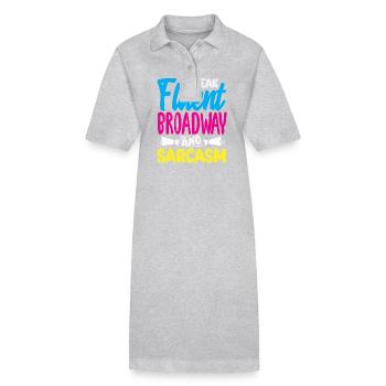 Musical Liebhaber: Ich Spreche Broadway - Stanley/Stella Frauen Bio-Polokleid PAIGER - Grau meliert - Vorne
