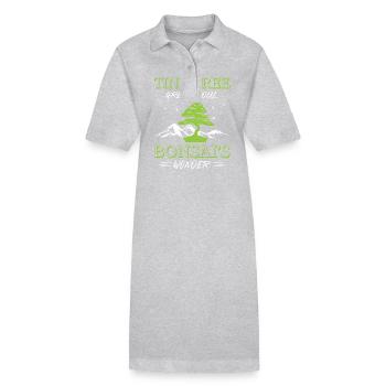Bonsai Tree - Stanley/Stella Frauen Bio-Polokleid PAIGER - Grau meliert - Vorne