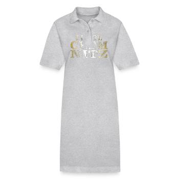 JE ME SENS CHEMNITZ - Robe polo bio PAIGER Stanley/Stella Femme - gris chiné - Devant