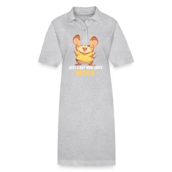 Mäuse Maus - Stanley/Stella Frauen Bio-Polokleid PAIGER - Grau meliert - Vorne