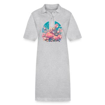 Mäuse Maus - Stanley/Stella Frauen Bio-Polokleid PAIGER - Grau meliert - Vorne