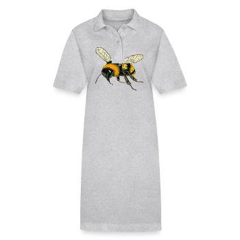 HUMMELN KONTUR - Stanley/Stella Frauen Bio-Polokleid PAIGER - Grau meliert - Vorne