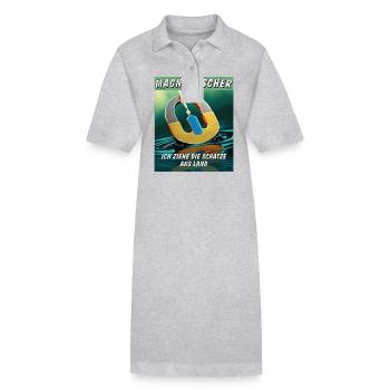 MAGNET FISCHER ZIEHE DIE SCHÄTZE ANS LAND - Stanley/Stella Frauen Bio-Polokleid PAIGER - Grau meliert - Vorne