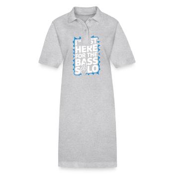 Bass Gitarrist Musiker Gear Funk Rock Jazz - Stanley/Stella Frauen Bio-Polokleid PAIGER - Grau meliert - Vorne