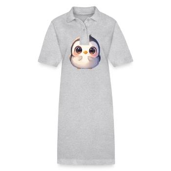 Pinguine Pinguin - Stanley/Stella Frauen Bio-Polokleid PAIGER - Grau meliert - Vorne