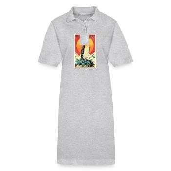 Pinguine Pinguin - Stanley/Stella Frauen Bio-Polokleid PAIGER - Grau meliert - Vorne