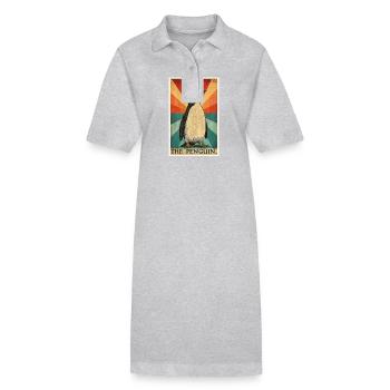 Pinguine Pinguin - Stanley/Stella Frauen Bio-Polokleid PAIGER - Grau meliert - Vorne