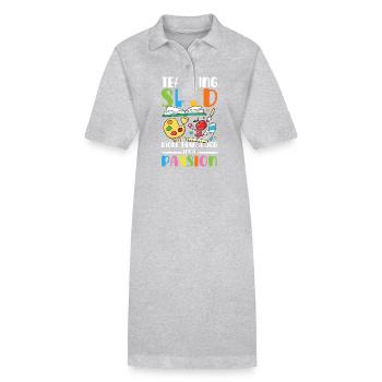 L’enseignement de l’éducation spécialisée est plus qu’une profession - Robe polo bio PAIGER Stanley/Stella Femme - gris chiné - Devant