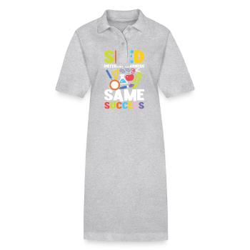Éducation spéciale Différents apprenants de la même - Robe polo bio PAIGER Stanley/Stella Femme - gris chiné - Devant