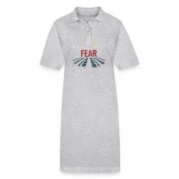 Former religious community survivors - Stanley/Stella PAIGER Organic Women’s Polo Dress - heather grey - Front
