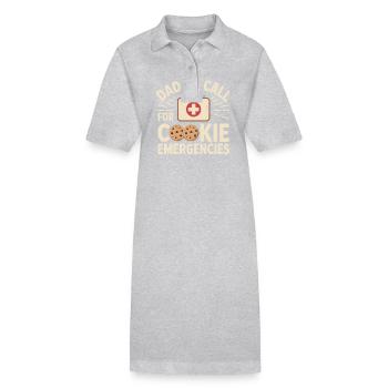 Dad Girl Scout Leader Proud Troop Support Scout - Stanley/Stella Frauen Bio-Polokleid PAIGER - Grau meliert - Vorne