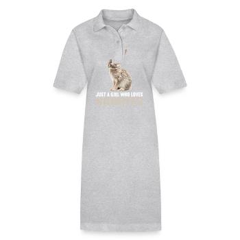 Hasen Hase - Stanley/Stella Frauen Bio-Polokleid PAIGER - Grau meliert - Vorne