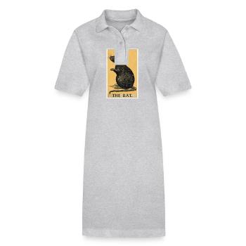 Rat Rat - Robe polo bio PAIGER Stanley/Stella Femme - gris chiné - Devant