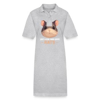 Rat Rat - Robe polo bio PAIGER Stanley/Stella Femme - gris chiné - Devant