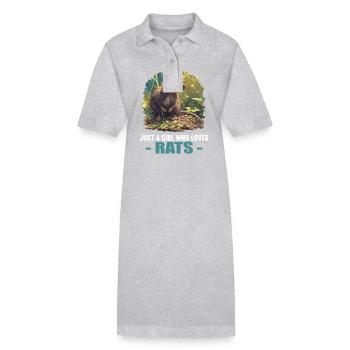 Rat Rat - Robe polo bio PAIGER Stanley/Stella Femme - gris chiné - Devant