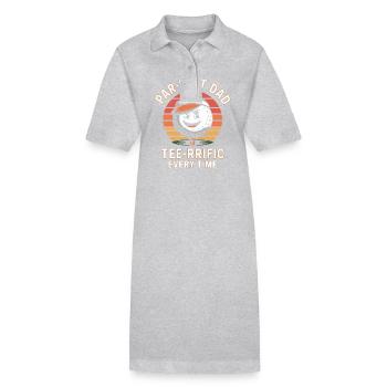 Par fect jour Fête des pères - Robe polo bio PAIGER Stanley/Stella Femme - gris chiné - Devant