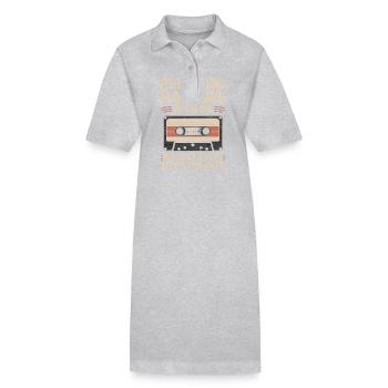 Be patient playlist - Stanley/Stella PAIGER Organic Women’s Polo Dress - heather grey - Front