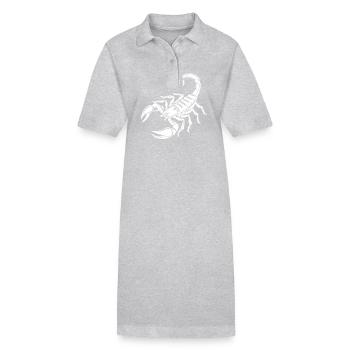 Scorpion - Poisonous Stinger - Species Conservation - Habitat - Stanley/Stella PAIGER Organic Women’s Polo Dress - heather grey - Front