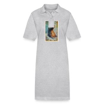 Lions de mer Lion de mer - Robe polo bio PAIGER Stanley/Stella Femme - gris chiné - Devant
