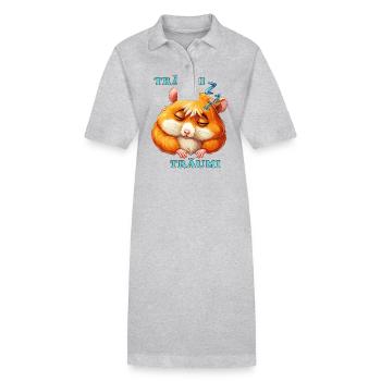 HAMSTER SOMMEIL RÊVEUR RÊVEUR - Robe polo bio PAIGER Stanley/Stella Femme - gris chiné - Devant